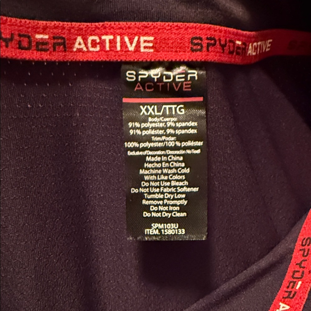 Spyder Activewear XXL in Black and Red
